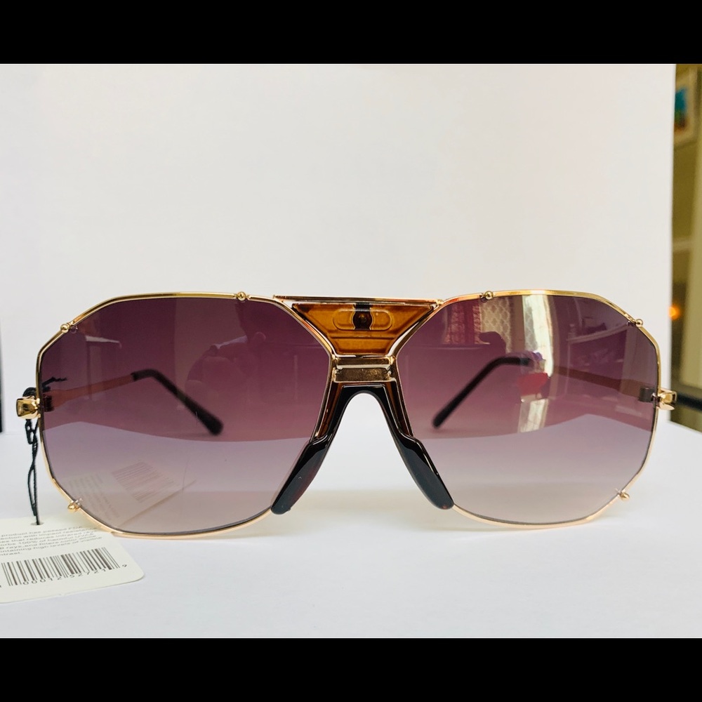 Designer Oversized Square Aviators Sunglasses